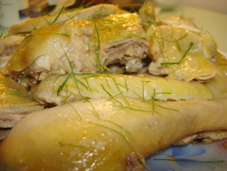 Tracking Chickens Injected with Water and Dyed Yellow