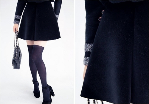 Enjoying the Warmth of a Short Dress in Winter