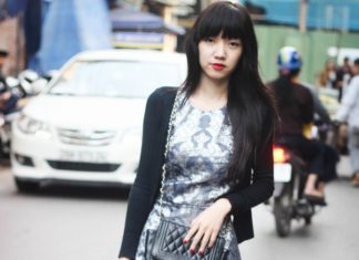 Picturesque Street Style Displayed By Young Women in Hanoi Last Week