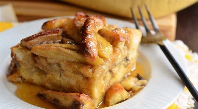 Preparing Banana Caramel Pudding in a Rice Cooker