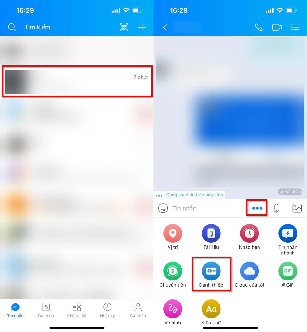 Quick Tips for Sending Business Cards on Zalo