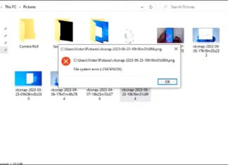 Troubleshooting File System Error (-2147416359) when Viewing Images in Windows 10