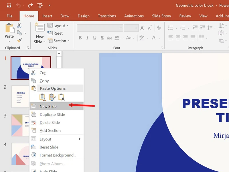 Creating and Working with Slides in PowerPoint