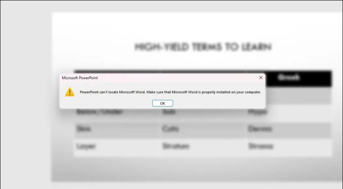 How to Easily Troubleshoot the Microsoft Word Error in PowerPoint