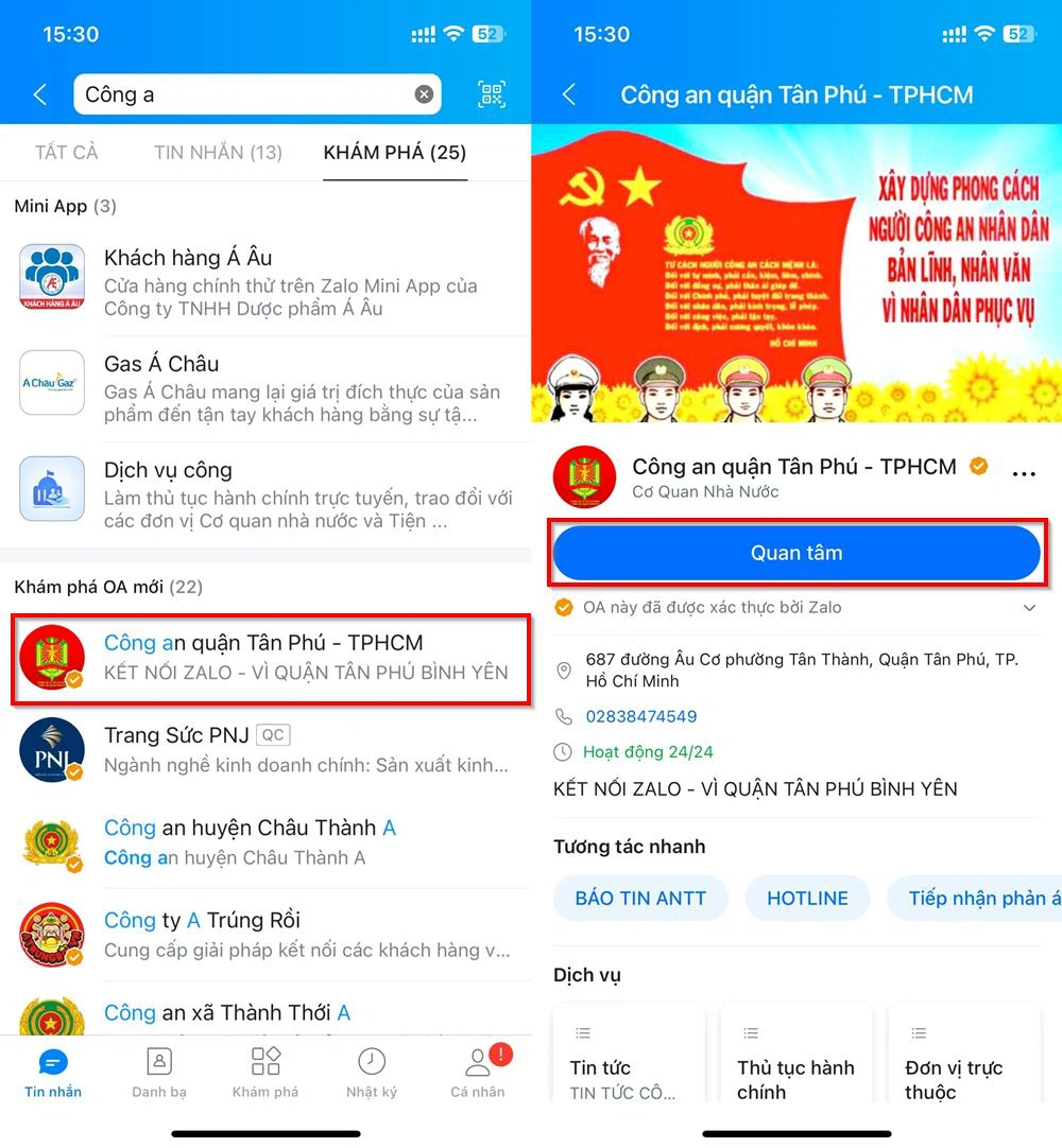 Easily Extend Your Temporary Residence Through the Zalo App Now!