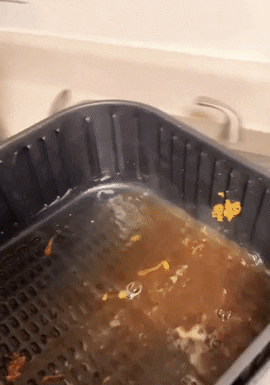 No Scrubbing Required! Clean Your Air Fryer with Self-Draining Grease