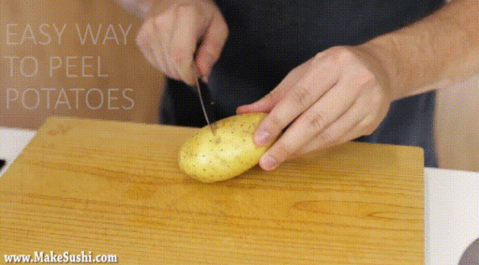 Peeling Potatoes Without a Peeler: It Can Be Done!