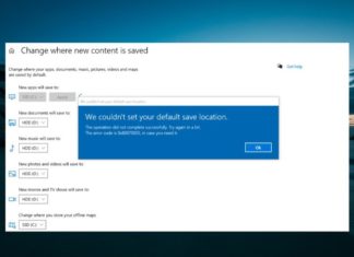 How to Fix “We Couldn’t Set Your Default Save Location” Error in Detail