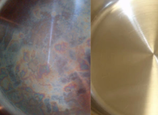 Are the “rainbow streaks” on stainless steel pots harmful?