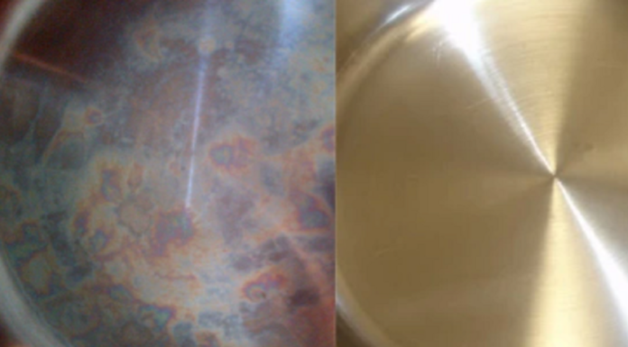 Are the “rainbow streaks” on stainless steel pots harmful?