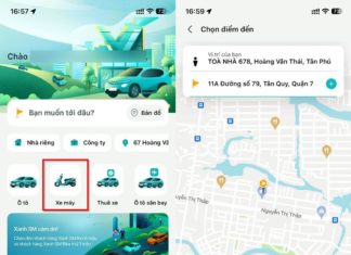 Conveniently book motorbikes on Taxi Xanh SM for more transportation options