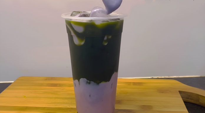 How to make a refreshing and delicious water spinach and taro smoothie, perfect for cooling down.