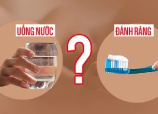 Brushing teeth or drinking water first in the morning?