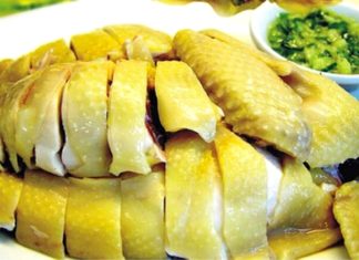 Should boiled chicken be chopped or kept whole in the refrigerator?