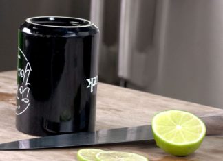 If your knife is too dull and you don’t have a knife sharpener, grab a cup of water right away