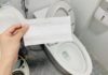 What are the benefits of putting masks in the toilet bowl water tank?