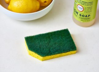 Do you know why you should cut a corner off a dish sponge?