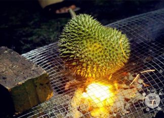 Mom hesitates as her daughter insists on grilling durian, but little did she know it’s a delicacy in a fancy restaurant.