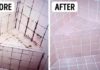 How to effectively clean black grout in the bathroom