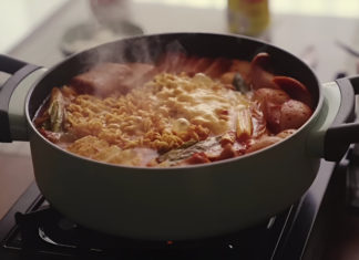 Create a flavorful Korean army stew recipe to enjoy on rainy days at home