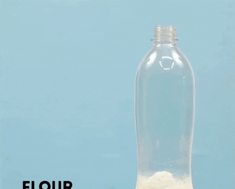 I have a trick to use plastic bottles to make pancakes; everyone is amazed but they nod in approval when they taste it.