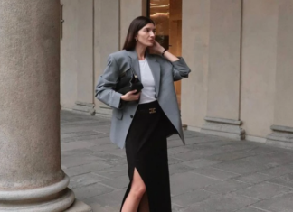 How to style a warm, feminine midi skirt without looking frumpy