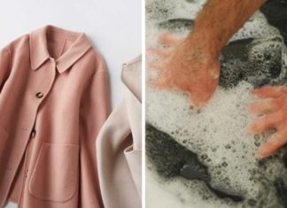 Washing your wool coat at home? Follow this tip to keep its shape and prevent pilling.