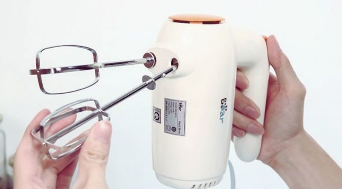 Convenient and easy way to stuff dough using an egg beater