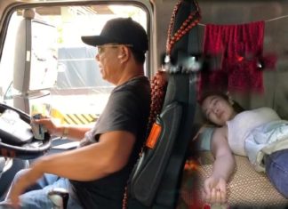 Why do truck drivers always prefer to have a woman with them on long drives?