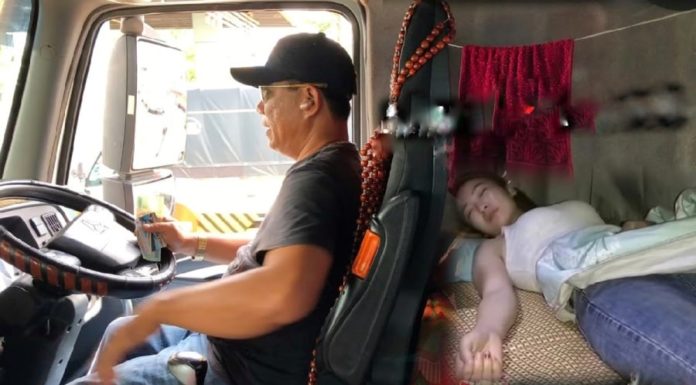 Why do truck drivers always prefer to have a woman with them on long drives?