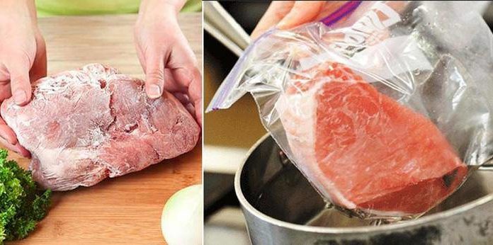 Never do this when thawing pork or you’ll regret it