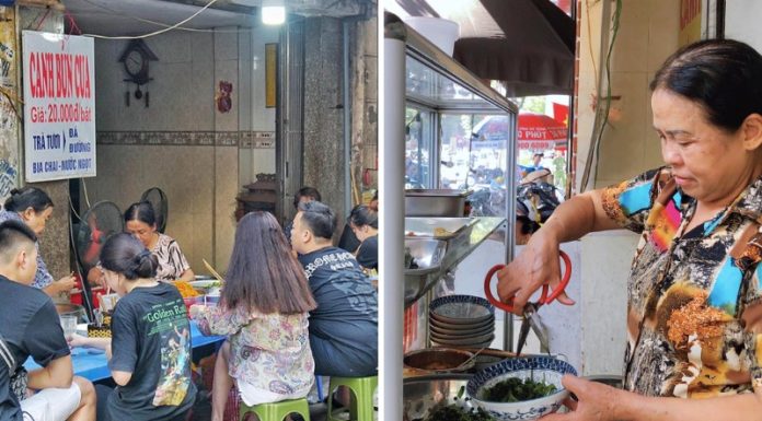 Enjoy Traditional Hanoi Crab Noodle Soup from only 20,000 VND/bowl