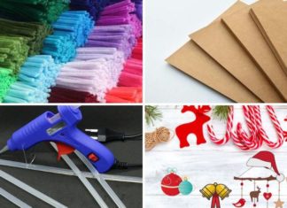 Simple and charming DIY zinc velvet pine tree