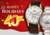 Happy Holidays – Happy Shopping with Big Sale 40% off at Đăng Quang Watch
