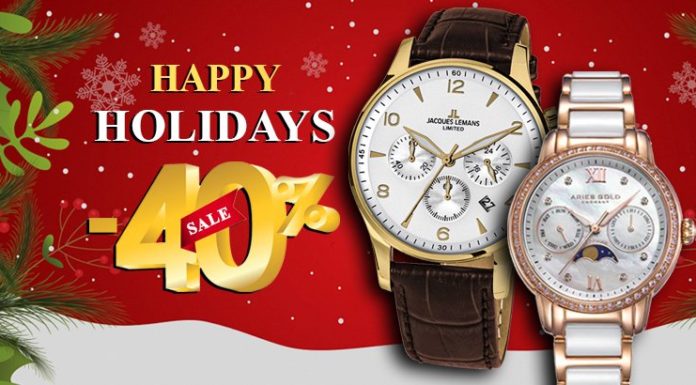 Happy Holidays – Happy Shopping with Big Sale 40% off at Đăng Quang Watch