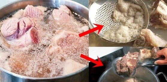 Should I skim the foam off when boiling meat and simmering bones? Which types of foam should be removed and which should not?