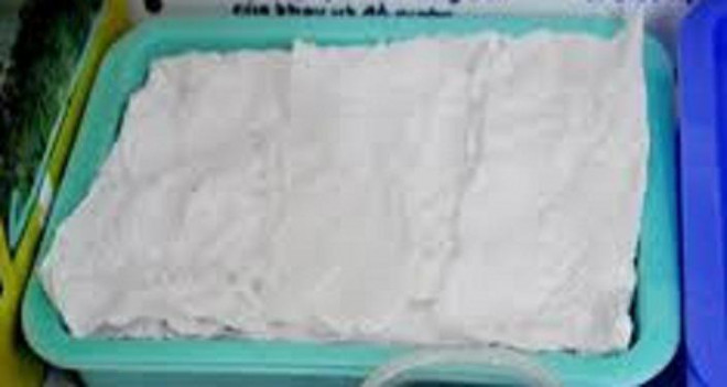 Basket, plastic tray and paper used for growing nutritious and clean vegetables in your garden