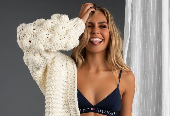 Cool Weather, Rocking a Bikini with a Cardigan is the “Ultimate” Look