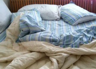 Waking up with messed up sheets can harm your skin, warns sleep expert, tidiness is beneficial