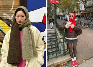 How to wear a fashionable scarf for a stylish street look