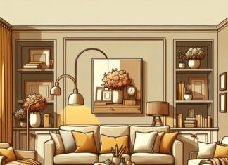 Choosing the right color paint for a living room to bring good luck and prosperity to homeowners