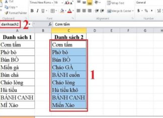 Simple function to compare two columns in Excel