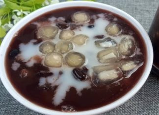 Add this to red bean soup: Quick and easy recipe for a shorter cooking time.