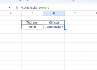 Detailed guide on how to use the TIMEVALUE function