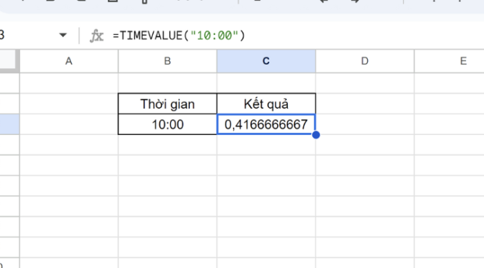 Detailed guide on how to use the TIMEVALUE function