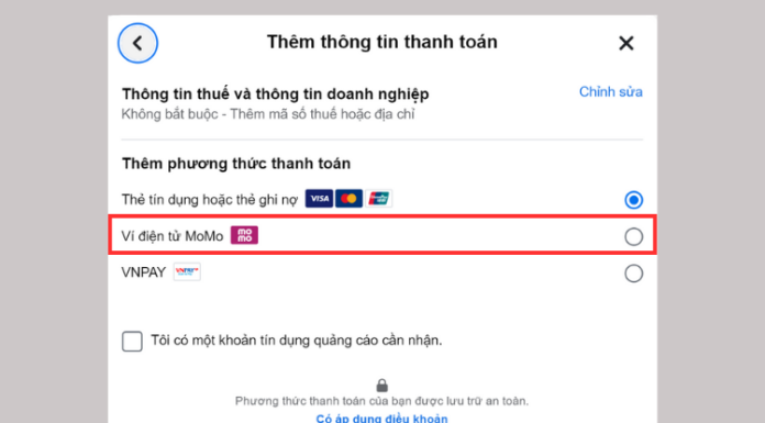 How to pay for Facebook ads with Momo easily and quickly