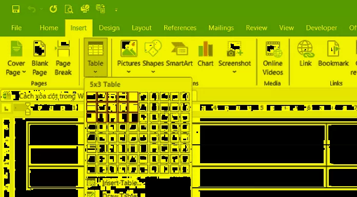 The Quickest Way for Word Newbies to Delete a Column