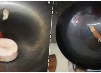 Newly bought pan, apply this and even an iron pan becomes non-stick