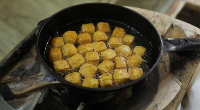 The secret to crispy and tender tofu: soak it in this marinade before frying
