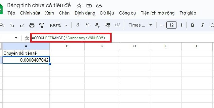 Simple and Fast Guide to Convert Currency on Google Sheets